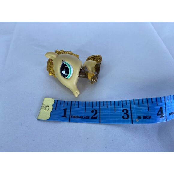 Littlest Pet Shop LPS 2133 Yellow Gold Glitter Sparkle Anteater Figure Hasbro - Picture 7 of 7